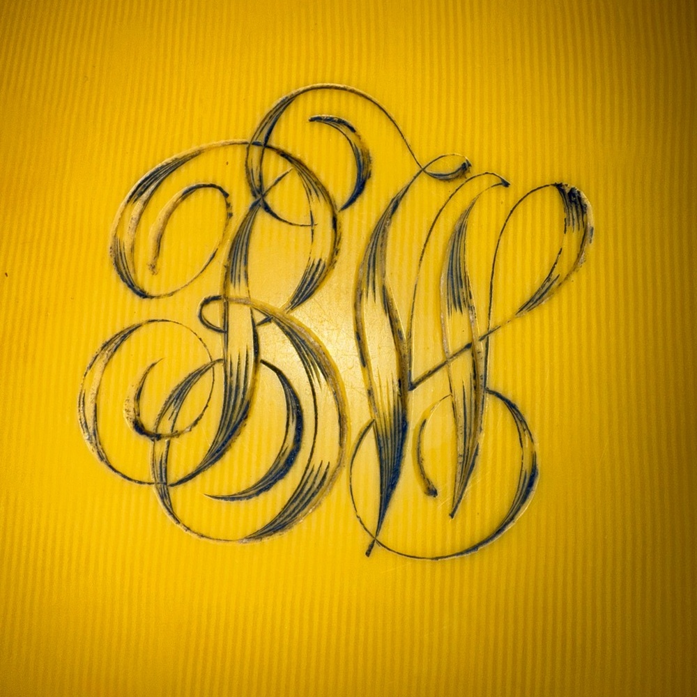 Antique Rare 1916‎ French Ivory Hand Mirror - Picture 5 of 5